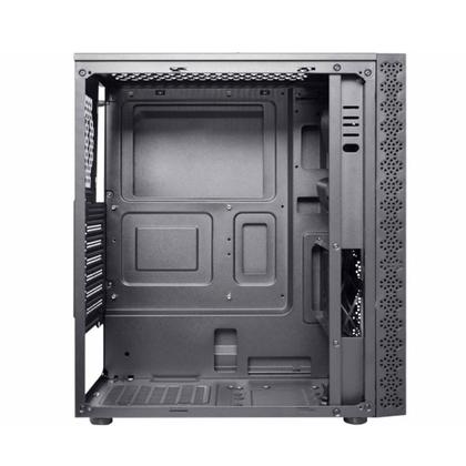 Imagem de Gabinete Gamer K-MEX Kratos CG42TP Mid Tower com Fita LED RGB Frontal, Painel Lateral em Acrílico, sem Fans
