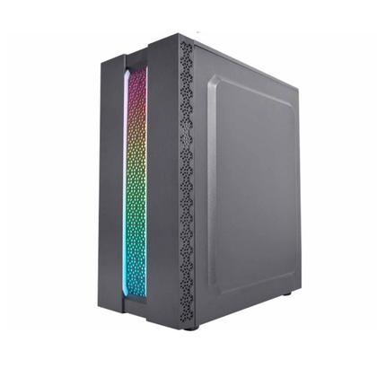 Imagem de Gabinete Gamer K-MEX Kratos CG42TP Mid Tower com Fita LED RGB Frontal, Painel Lateral em Acrílico, sem Fans