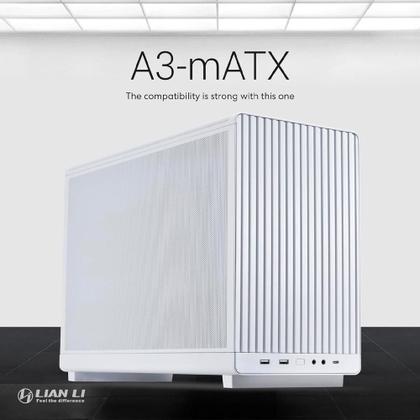 Imagem de Gabinete Gamer Lian Li A3 Micro ATX Branco A3-MATX