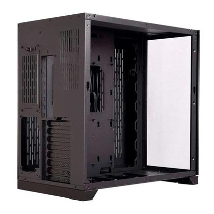 Imagem de Gabinete Gamer Lian Li Dynamic Mid Tower Vidro Temperado Black Sem Fonte Sem Fan PC-O11 DX