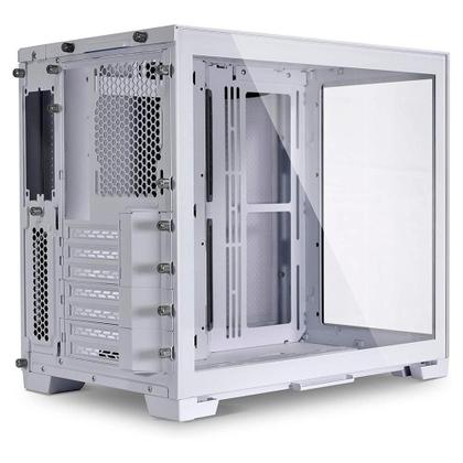 Imagem de Gabinete Gamer Lian Li Dynamic Mini-S 011, PC Tower, ATX, Lateral em Vidro Temperado, Branco Neve - O11DMINI-S