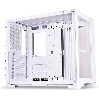 Imagem de Gabinete Gamer Lian Li Dynamic Mini-S 011, PC Tower, ATX, Lateral em Vidro Temperado, Branco Neve - O11DMINI-S