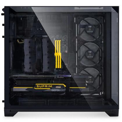 Imagem de Gabinete Gamer Lian Li O11 Vision Mid Tower Vidro Temperado E-ATX Black Sem Fonte Sem Fan O11VX BLACK