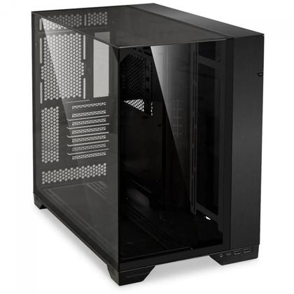 Imagem de Gabinete Gamer Lian Li O11 Vision Mid Tower Vidro Temperado E-ATX Black Sem Fonte Sem Fan O11VX BLACK