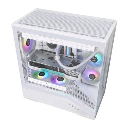 Imagem de Gabinete Gamer Lian Li Vector V100, Mid-Tower, ATX, Vidro Temperado, ARGB, Branco - V100W