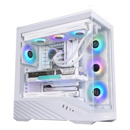 Imagem de Gabinete Gamer Lian Li Vector V100, Mid-Tower, ATX, Vidro Temperado, ARGB, Branco - V100W