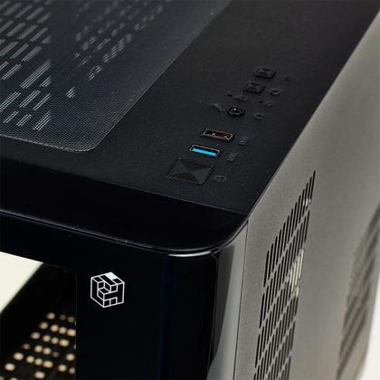 Imagem de Gabinete Gamer Liketec Madness, Mini Tower, M-ATX, Lateral e Frontal em Vidro Temperado, Sem FANs, Preto - LC-CB3X2-MADNESS-2072