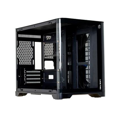 Imagem de Gabinete Gamer Liketec Madness, Mini Tower, M-ATX, Lateral e Frontal em Vidro Temperado, Sem FANs, Preto - LC-CB3X2-MADNESS-2072
