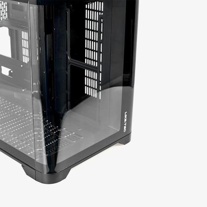 Imagem de Gabinete Gamer Liketec Madness, Mini Tower, M-ATX, Lateral e Frontal em Vidro Temperado, Sem FANs, Preto - LC-CB3X2-MADNESS-2072