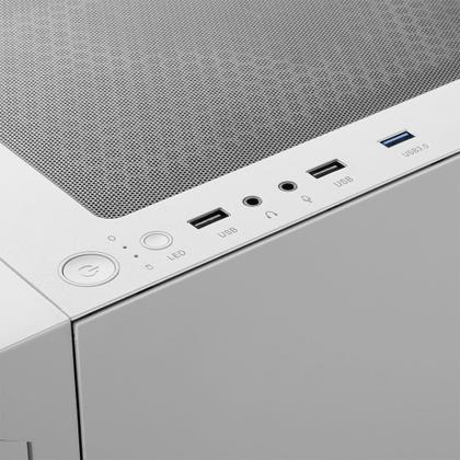 Imagem de Gabinete gamer mid tower 3 fans sem fonte talos e3 mesh branco gamdias