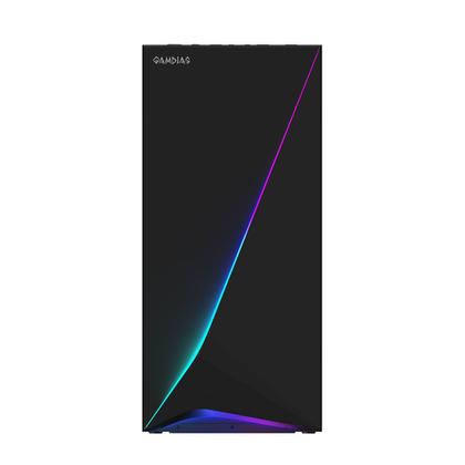 Imagem de Gabinete gamer mid tower sem fan sem fonte argus e5 preto gamdias