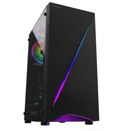 Imagem de Gabinete gamer mid tower sem fan sem fonte argus e5 preto gamdias