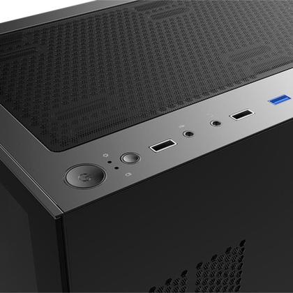 Imagem de Gabinete Gamer MSI PAG Pano M110A, Mini Tower, Lateral em Vidro, 3x FANs ARGB, M-ATX,Mini ITX, Preto - PANOM100A