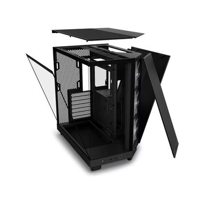 Imagem de Gabinete Gamer NZXT H6 Flow RGB Mid Tower CC-H61FB-R1 Compacto Preto