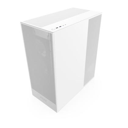 Imagem de Gabinete Gamer NZXT H7 Flow, Mid-Tower, RGB, E-ATX, Lateral em Vidro Temperado, Com 3 Ventoinhas, Branco - CM-H72FW-R1