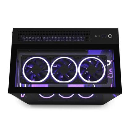 Imagem de Gabinete Gamer NZXT H9 Elite, Mid Tower, RGB, ATX,  em Vidro, Preto - CM-H91EB-01