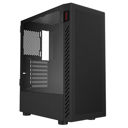 Imagem de Gabinete Gamer PCYes Bolter Black Vulcan, Mid-Tower, Lateral de Vidro, GBBVPBR