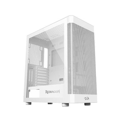 Imagem de Gabinete Gamer Redragon Aeroglass Lunar Branco Ca-602W