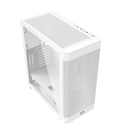 Imagem de Gabinete Gamer Redragon Aeroglass Mid Tower Lateral Vidro Branco