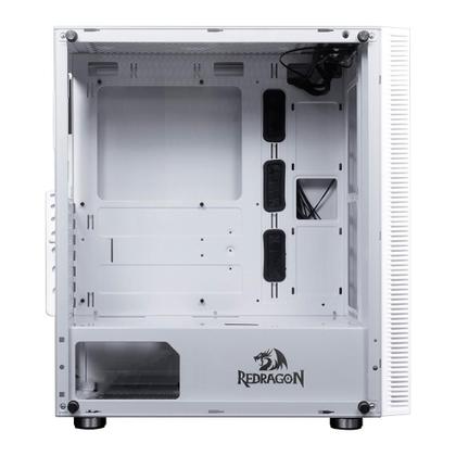 Imagem de Gabinete Gamer Redragon BlackBird, Mid Tower, RGB, ATX, Lateral Vidro Temperado, Sem FANs, Branco - GC-708WH