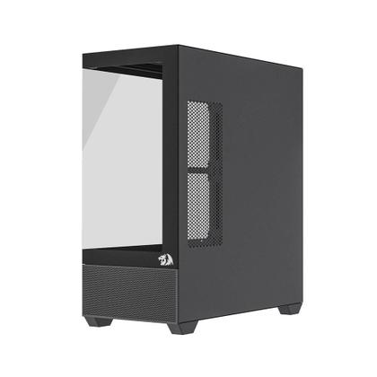 Imagem de Gabinete Gamer Redragon Reflect Flow Preto Vidro Temperado