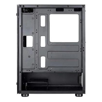 Imagem de Gabinete Gamer Rise Glass 06X, Mid Tower, ATX, Lateral Vidro Fumê e Frontal Vidro Temperad, Preto