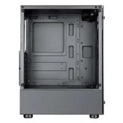 Imagem de Gabinete Gamer Rise Glass 06X, Mid Tower, ATX, Lateral Vidro Fumê e Frontal Vidro Temperad, Preto