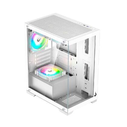 Imagem de Gabinete Gamer Rise Mode Crystal Glass Mid Tower Vidro Temperado USB 3.0 Sem Fans