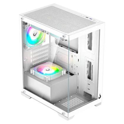 Imagem de Gabinete Gamer Rise Mode Crystal Glass S/Fan S/Fonte MidTower USB 3.0 - RM-CA-CY-01-FW