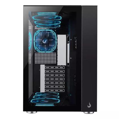 Imagem de Gabinete gamer rise mode galaxy glass standard black 10 fans - rm-ga-ggsb-argb