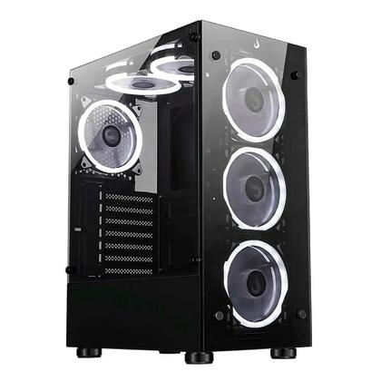 Imagem de Gabinete Gamer Rise Mode Glass 06X Mid Tower Vidro Preto