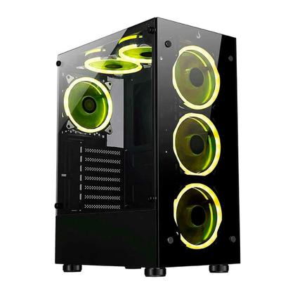 Imagem de Gabinete Gamer Rise Mode Glass 06X Mid Tower Vidro Preto