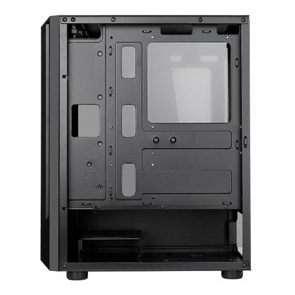 Imagem de Gabinete Gamer Rise Mode Wave Black, Mid Tower, Lateral em Vidro Fumê, ARGB, ATX, 3 Cooler Fan ARGB, Preto - RM-WA-FB-ARGB