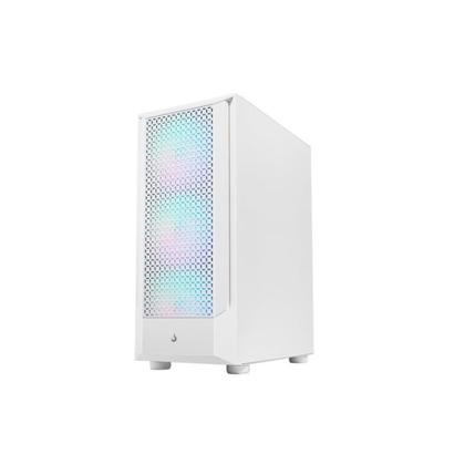 Imagem de Gabinete Gamer Rise Mode Wave Mid Tower Vidro Temperado USB 3.0 Com 3 Fans ARGB Branco