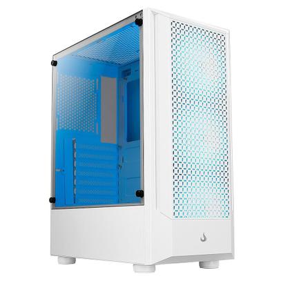 Imagem de Gabinete Gamer Rise Mode Wave White, Mid Tower, Lateral em Vidro Fumê, ARGB, ATX, 3 Cooler Fan ARGB, Branco - RM-WA-BW-ARGB