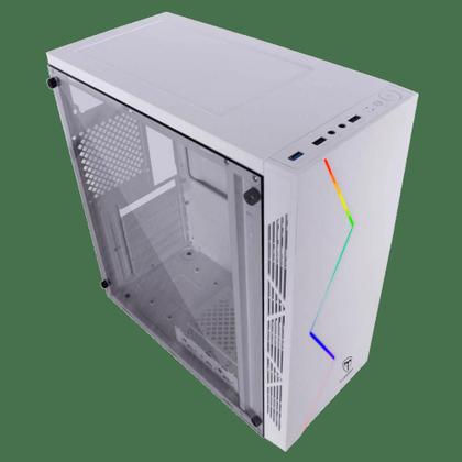 Imagem de Gabinete Gamer T-dagger P03w Rgb Branco Mid Tower 