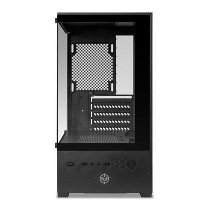Imagem de Gabinete Gamer TGT Legion S/Fan S/Fonte MiniTower Lateral Vidro Preto - TGT-LGN-BK