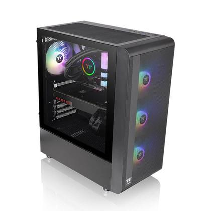 Imagem de Gabinete Gamer Thermaltake S200TG 4 Fans ARGB C/Fonte 650W MidTower Preto - CA-3X2-65M1WZ-00