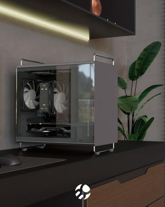 Imagem de Gabinete Gamer Tiny Pro Lateral De Vidro Com 5 Fans Rgb