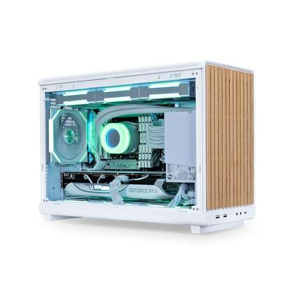 Imagem de Gabinete Lian Li A3 Micro Atx Wood Edition Branco