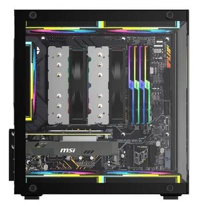 Imagem de Gabinete Mini Gamer GB1787 Preto 3 Fans Rgb Micro-Atx ITX