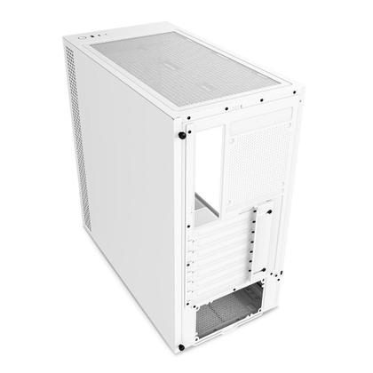 Imagem de Gabinete NZXT H5 Elite Compact, Mid Tower, RGB, ATX, Lateral  e Frontal em Vidro Temperado, 3x Cooler Fan, Branco - CC-H51EW-01
