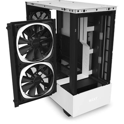 Gabinete NZXT H510 Elite, White, Mid-Tower, Painéis em vidro