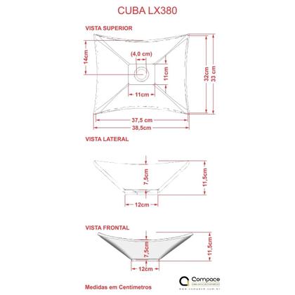 Imagem de Gabinete P/Banheiro Soft 60 cm C/cuba L38 e Espelheira