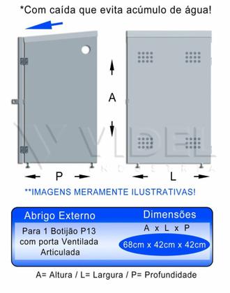 Imagem de Gabinete P Garrafa P13 Porta Furada