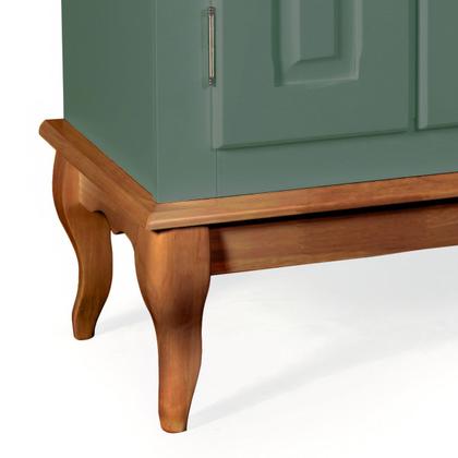 Imagem de Gabinete para Banheiro 2 Portas 1 Gaveta e Nicho Dália 3058 Linz Móveis