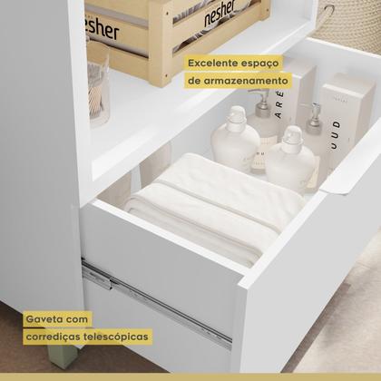 Imagem de Gabinete para Banheiro 80cm Com Caixa Organizadora Marquesa