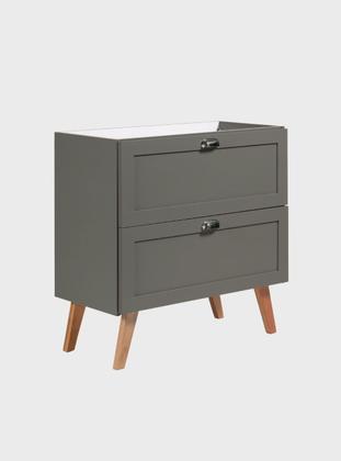 Imagem de Gabinete para Banheiro 80cm Retro Mdf Verde Milano - On Móveis