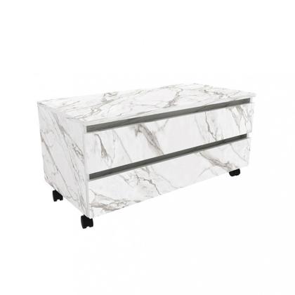 Imagem de Gabinete para Banheiro com rodízios 2 Gavetas BN3603 Tecnomobili