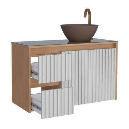 Gabinete para Banheiro em Madeira - Linha Sakura 88cm - Cozimax